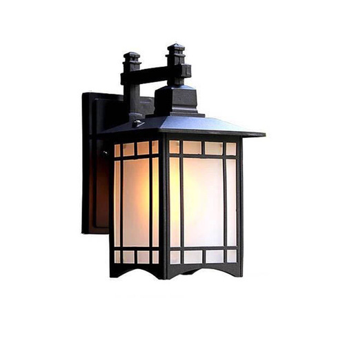 Outdoor Wall Lamp Waterproof and Rust-Proof, Modern Chinese Style, Square Wall Lamp, Creative Stair Gate, Corridor, Balcony, Outdoor Courtyard Lamp