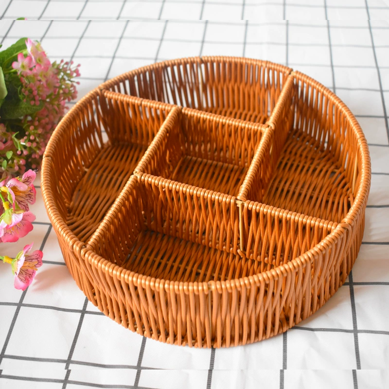Stand, woven fruit storage basket, bread