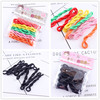 Multicoloured black colored hair band with pigtail, hair accessory for elementary school students, pack