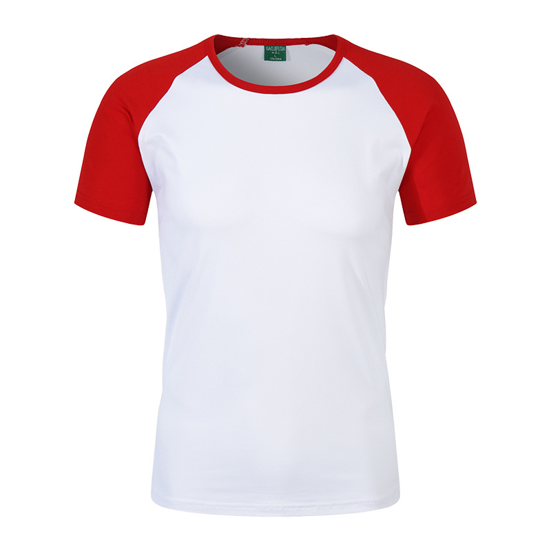 Modal camiseta DIY impresión grupo Clase uniforme color matching manga raglán cuello redondo publicidad cultural camisa LOGO ropa fábrica