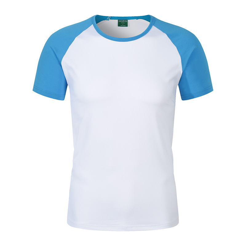 Modal camiseta DIY impresión grupo Clase uniforme color matching manga raglán cuello redondo publicidad cultural camisa LOGO ropa fábrica