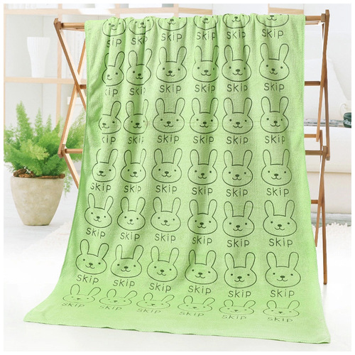 Cartoon printed bath flower microfiber polyester nylon 300g70*140 beach towel absorbent swimming bath towel wholesale