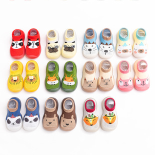 Children's Short Breathable Socks Shoes Baby Cartoon Soft Bottom Shoes Baby's Indoor Toddler Shoes Non-slip Floor Shoes Spring and Autumn