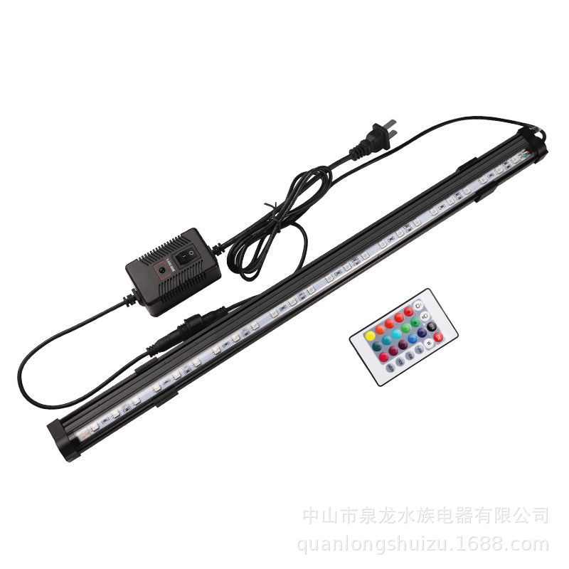 Acuario sumergible llevó la luz del tanque de peces LED burbuja Luz de tira iluminación decorativa ahorro de energía control remoto color cambiante luz de colores