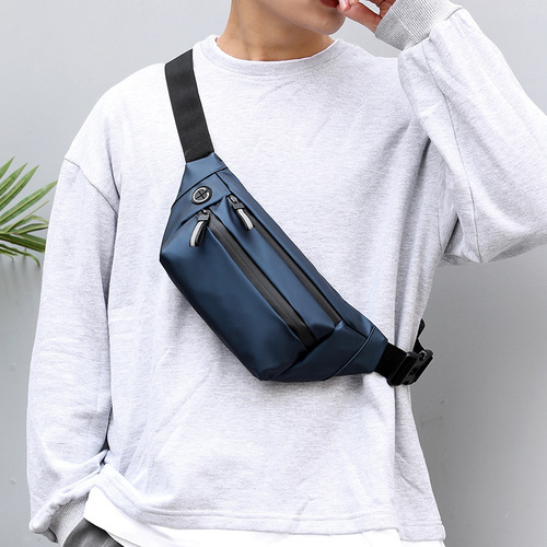 Hao Dier fashion trend waist bag sports waterproof crossbody bag outdoor men's chest bag multi-functional mobile phone bag for women