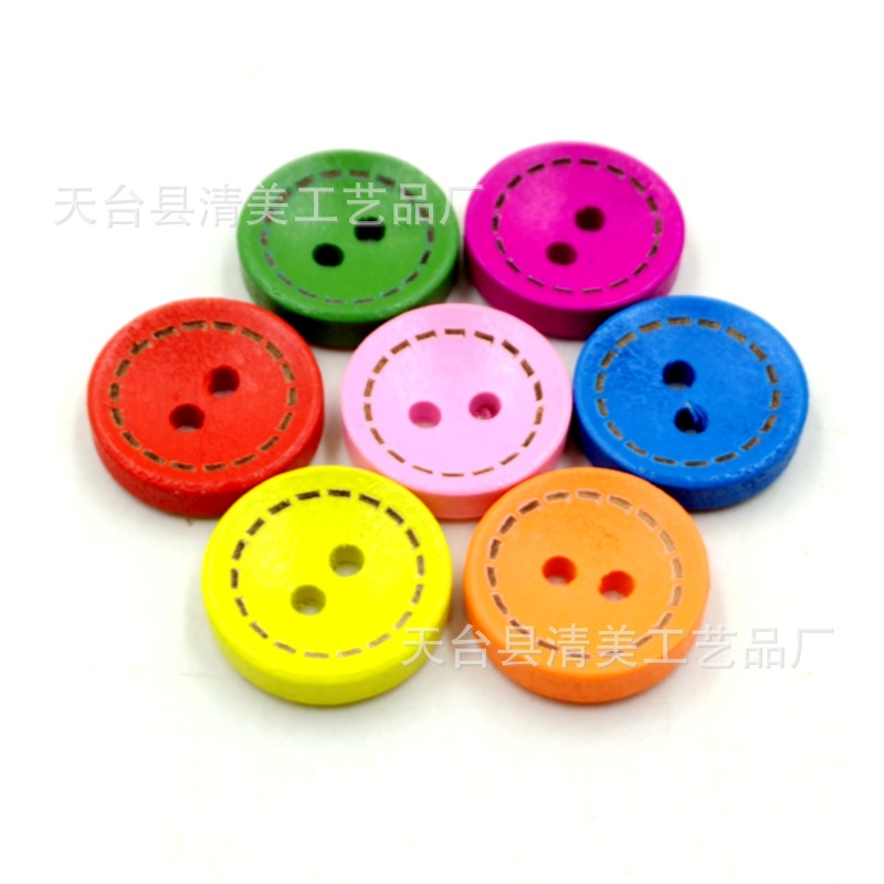 Envío libre botón de puntos hermosa decoración los niños hecho a mano botón 50 unidades por paquete comercio exterior