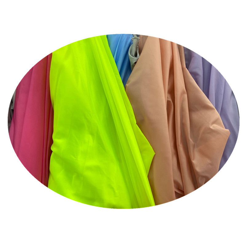 15D20D ropa de protección solar Lisa tela de primavera y verano para niños ropa de protección solar falda camisola tela ligera en stock