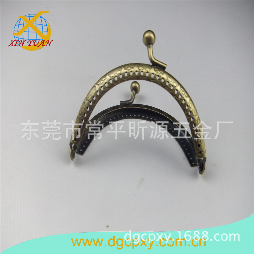 厂家批发8.5cm半元青古铜色断孔口金，专卖店 欢迎订购