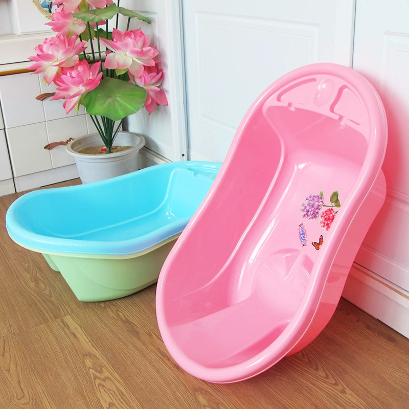 Детская ванна новорожденный Большая ванна Детская пластиковая ванна 0-3 года Младенцы бытовая ванна