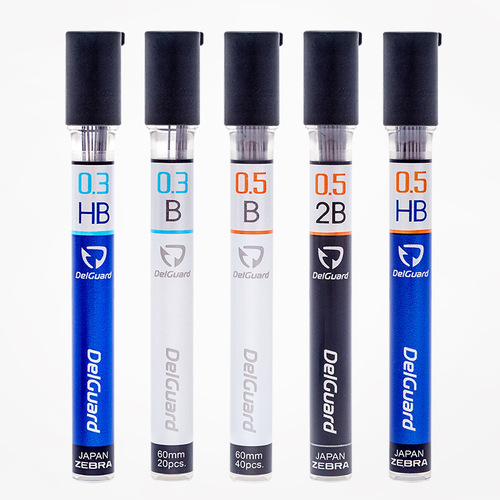 Japanese ZEBRA DelGuard lead P-LD10 erasable refill automatic pencil lead 0.5 not easy to break