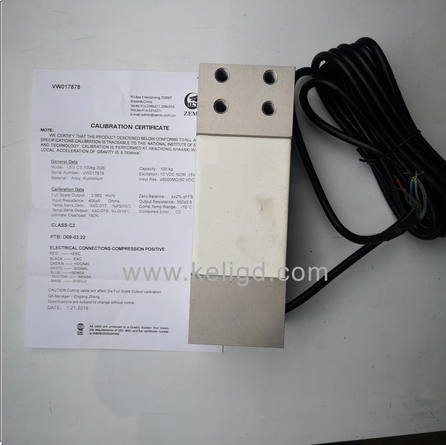 AVIC 계량 센서 L6G-C3-50kg/100KG/200KG/300KG/500kg