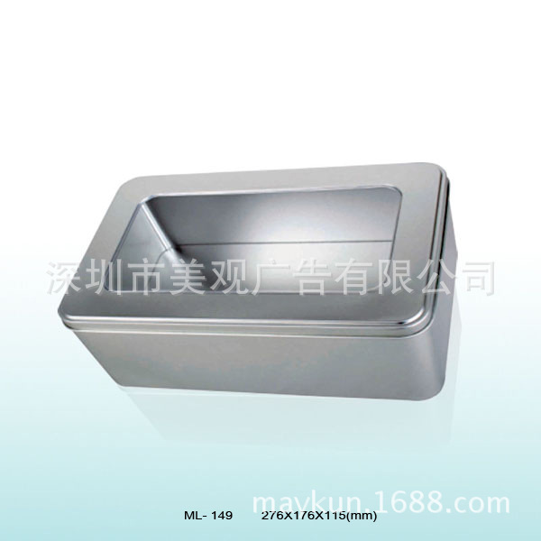 源头厂家 优惠供应精美马口铁ML-149开窗铁盒 饼干罐 通用包装罐