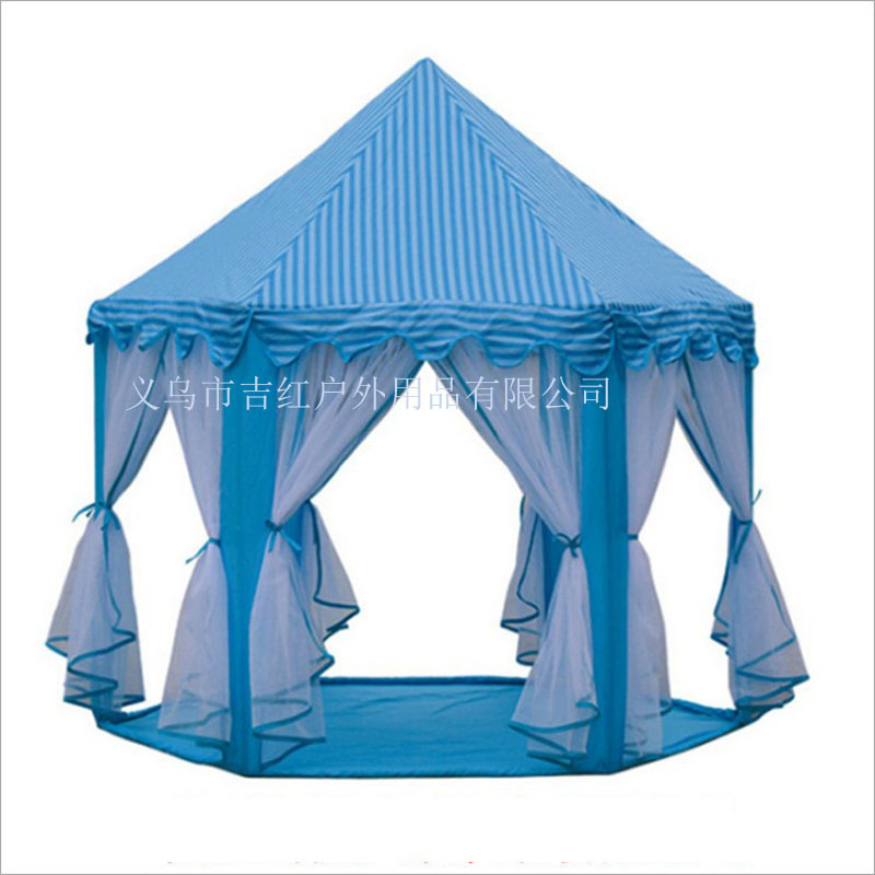 Tienda para niños tul carpa hexagonal tesoro decoración Tour Casa Princesa Tour Castillo puerta 120 diámetro 140 altura 140cm
