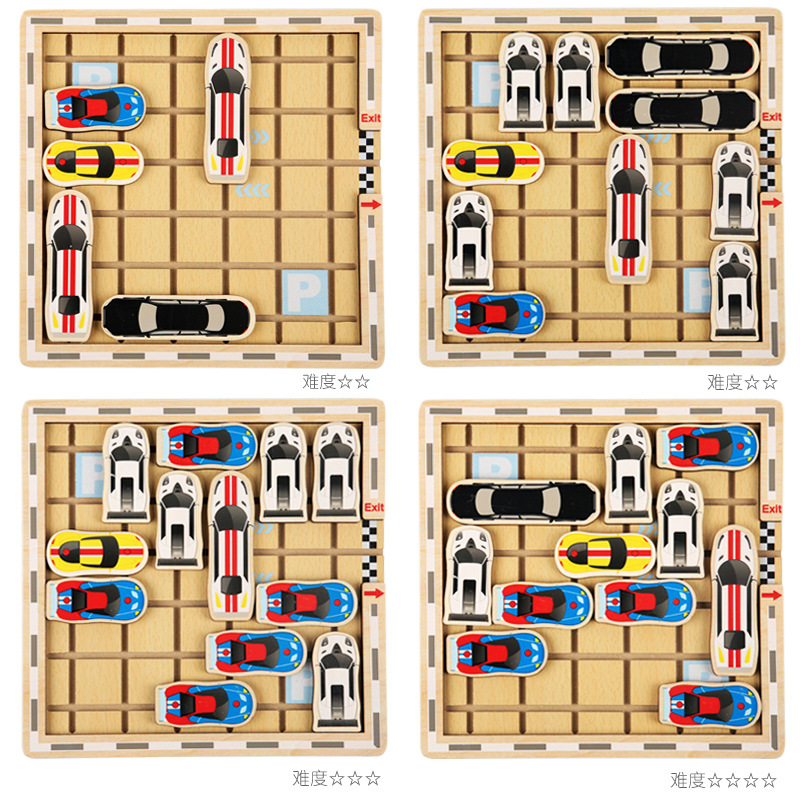 Laberinto de cambio de juguete educativo de madera para bebés juego de coche móvil cognitivo niños coche en movimiento garaje invertido 3-8 años