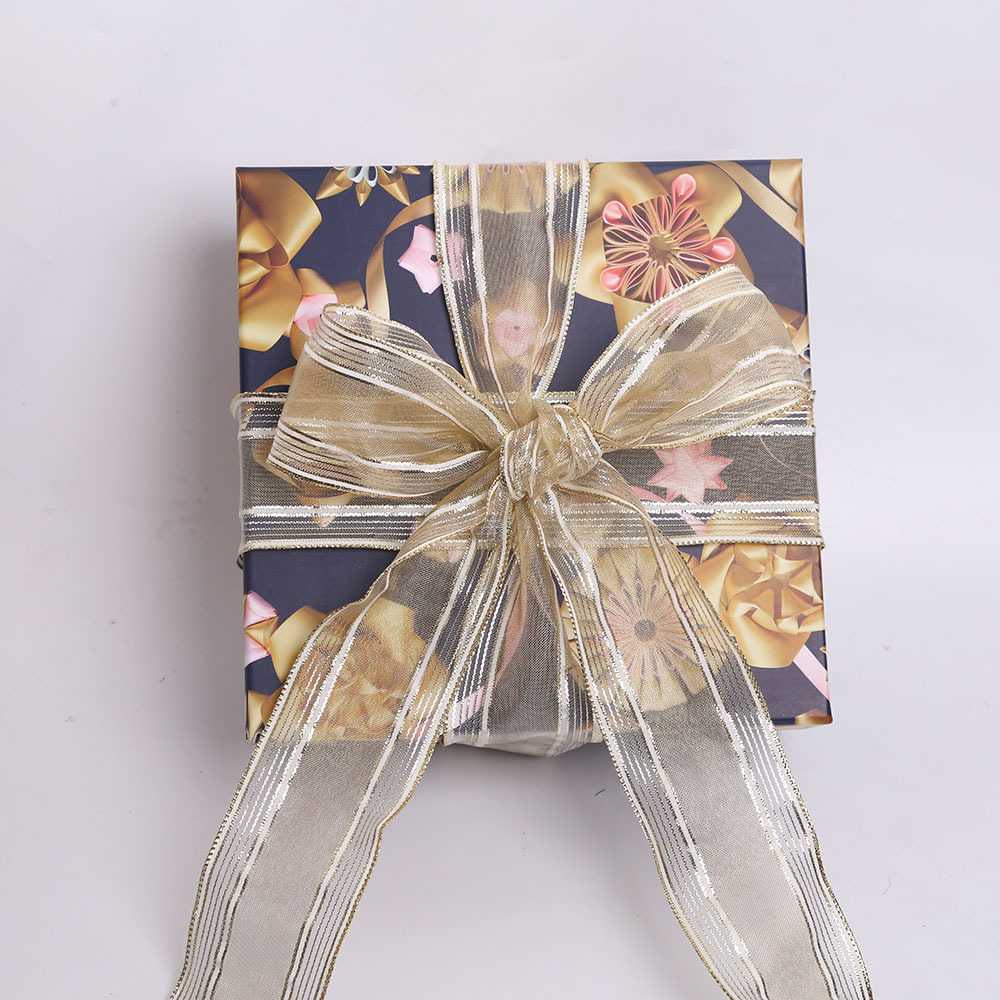 Cinta de hierro cinta caja de regalo embalaje cinta decorativa DIY material hecho a mano cinta de Navidad