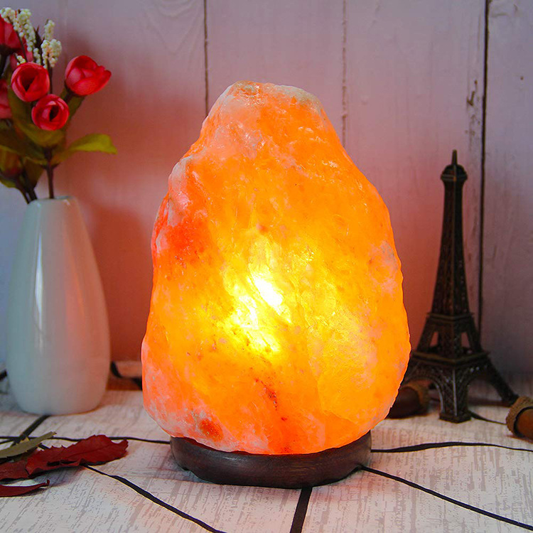 Free shipping dedicated Salt lamp Himalayan Salt lamp Salt lamp bedroom table lamp night light gift display