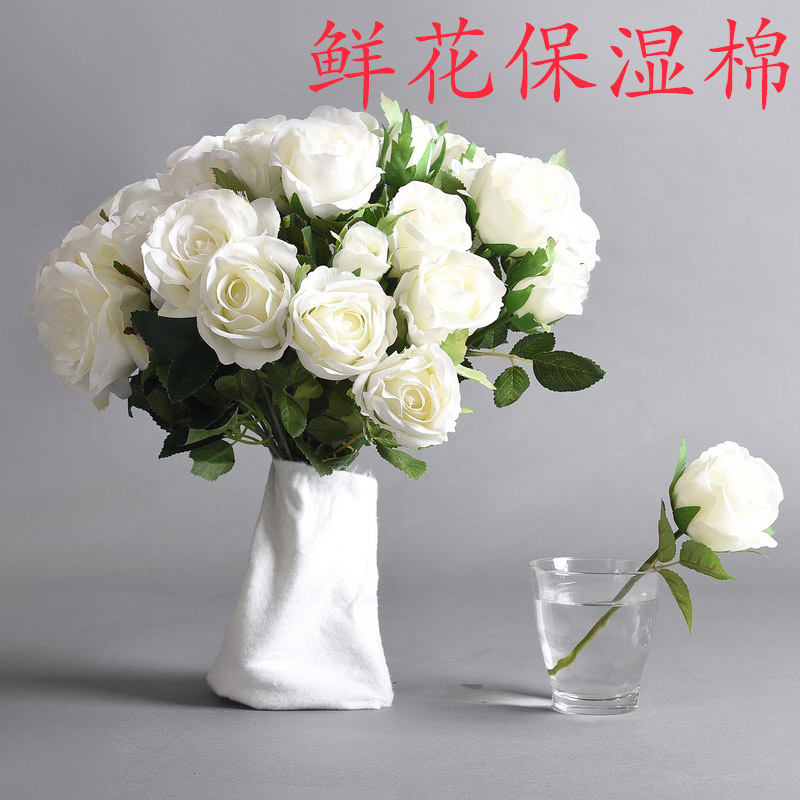 Bouquet algodón absorbente de retención de agua algodón absorbente a prueba de fugas esponja absorbente caja de regalo ramo especial cerradura agua algodón pieza floristería material floral