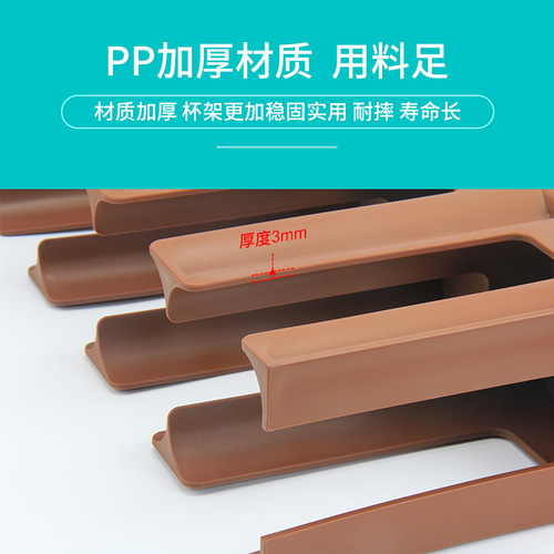 Milk tea coffee shop bar cup holder cup taker commercial disposable paper cup holder cup divider straw tissue box storage