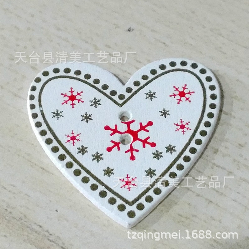 Gran suministro a largo plazo de en stock Árbol de Navidad de madera/amor/botones de Estrella de cinco puntas