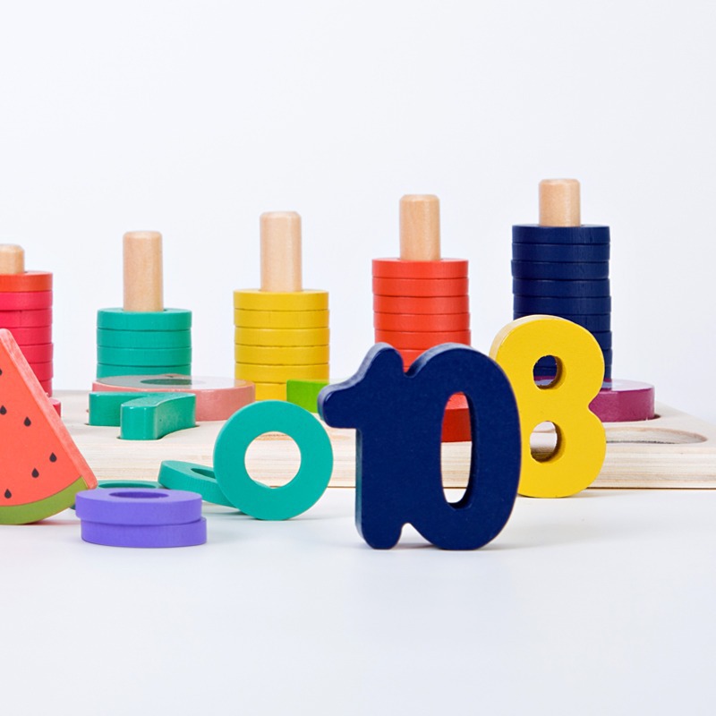 Juguetes para niños educación temprana desarrollo de inteligencia cerebro-mover bloques de construcción digitales rompecabezas 1-2 años y medio 3 niños y niñas bebé