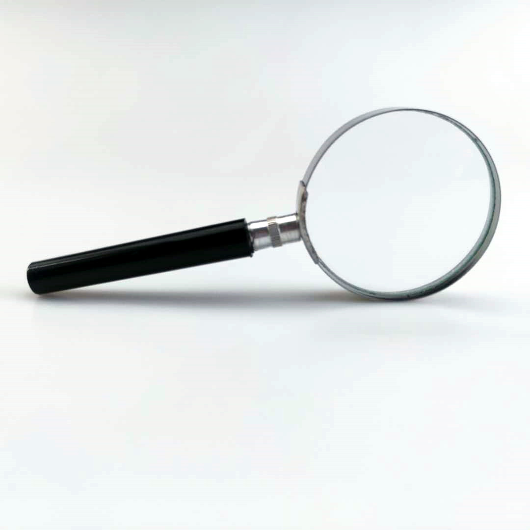 Special Offer 60mm Half-Metal Straight Handle Reading Magnifier Handheld 10x Magnifier