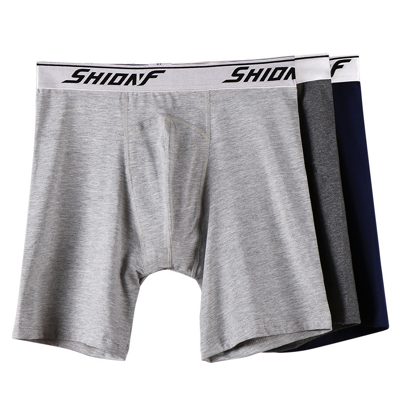 Men's Underwear, Men's Boxer Briefs, Breathable, Extended, Anti-Wear Legs, Anti-Rolling, Plus Size Fat Men's Pants