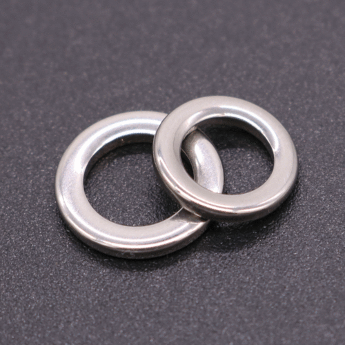 Stainless steel seamless lure single ring, iron plate sea fishing lure single ring fishing accessories single loop