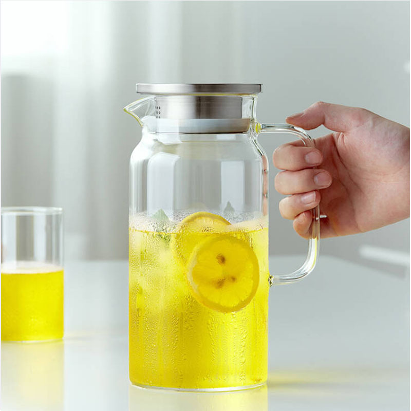 Vaso de Vidrio de Borosilicato Alto Resistente al Calor, Vaso Cilíndrico Recto para Hervir Agua a Alta Temperatura, Vaso Transparente para Comer