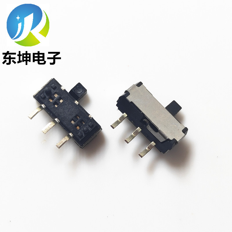 东坤现货开关小拨动MK-12D14贴片三弯脚两档卧式滑动开关可编带