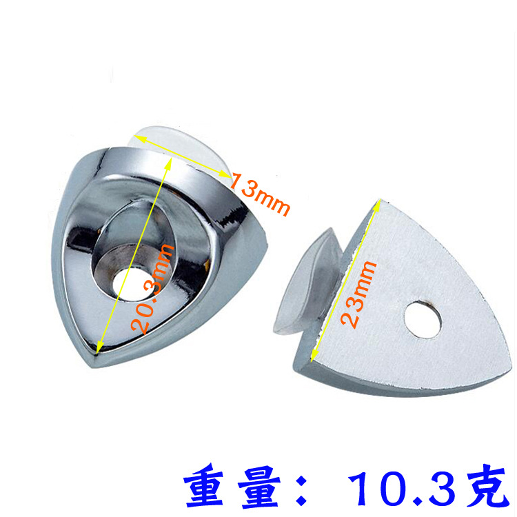 Soporte de estante de vidrio de madera en forma de corazón engrosado melocotón vitrina en forma de corazón Partición Soporte de partición PIN de aleación de zinc lechón