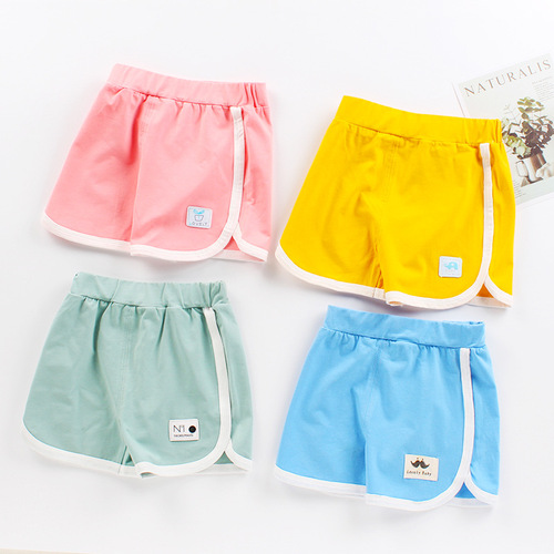 【】Children's shorts, girls' sports pants, casual pants, stretchy summer men's versatile thin models, dropshipping