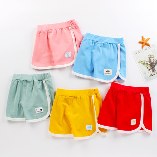 【】Children's shorts, girls' sports pants, casual pants, stretchy summer men's versatile thin models, dropshipping