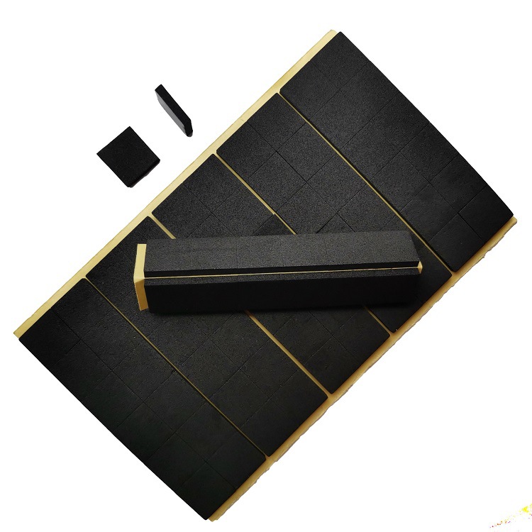 黑色泡棉双面胶 EVA背胶 EVA泡棉双面胶  泡棉脚垫模切