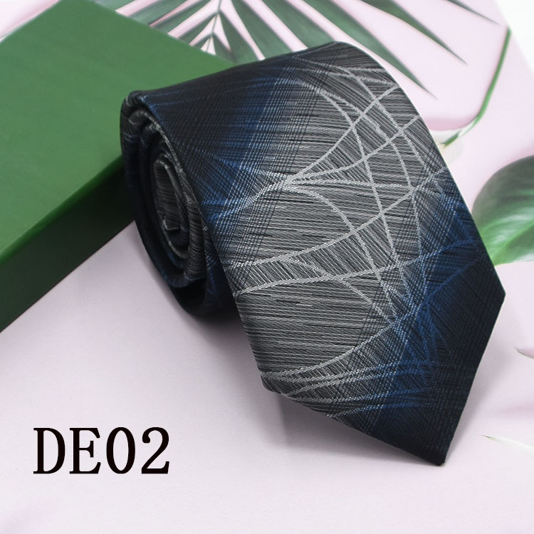 Lazo de los hombres 8cm ropa formal negocios moda profesional corbata rayas Plaid color sólido nuevo traje empate