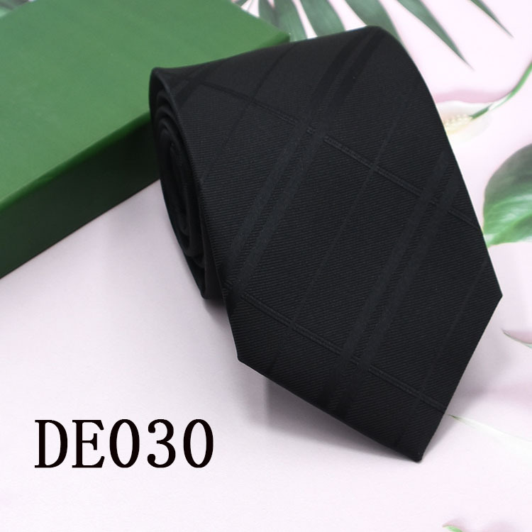 Lazo de los hombres 8cm ropa formal negocios moda profesional corbata rayas Plaid color sólido nuevo traje empate