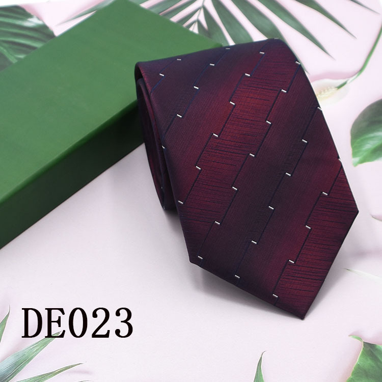 Lazo de los hombres 8cm ropa formal negocios moda profesional corbata rayas Plaid color sólido nuevo traje empate