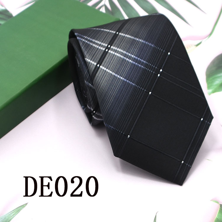 Lazo de los hombres 8cm ropa formal negocios moda profesional corbata rayas Plaid color sólido nuevo traje empate