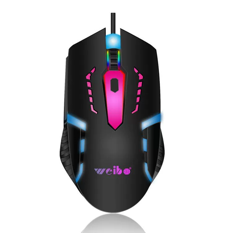 Gaming Mouse (weibo M39) Wired USB, RGB lighting, DPI adjustable, Black