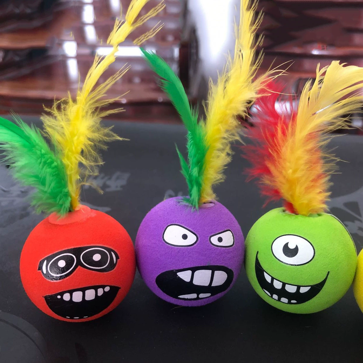 Шарик из пенопласта EVA шарик из куриного меха цветной Кот Игрушка для бросания игрушки из пенопласта EVA обработка шарика из пенопласта