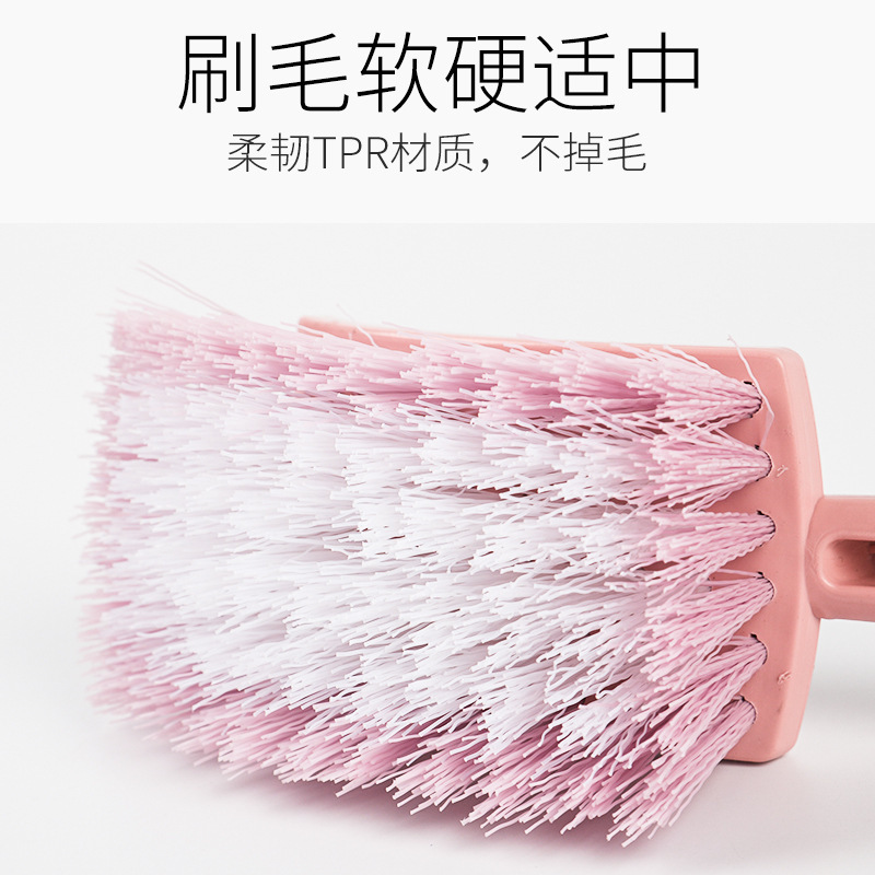 Cepillo de inodoro directo de fábrica cepillo de inodoro de doble uso montado en la pared herramientas de limpieza doméstica cepillo de plástico al por mayor