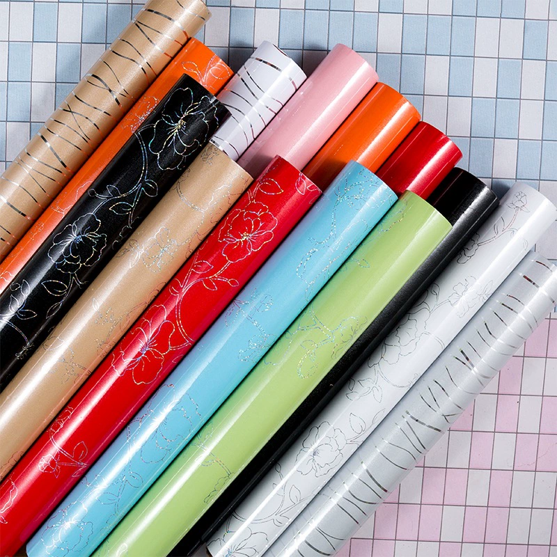 Утолщенная водостойкая и маслостойкая наклейка Перламутровая краска Самоклеящаяся Глянцевая мебель Восстановленные обои Обои для шкафа