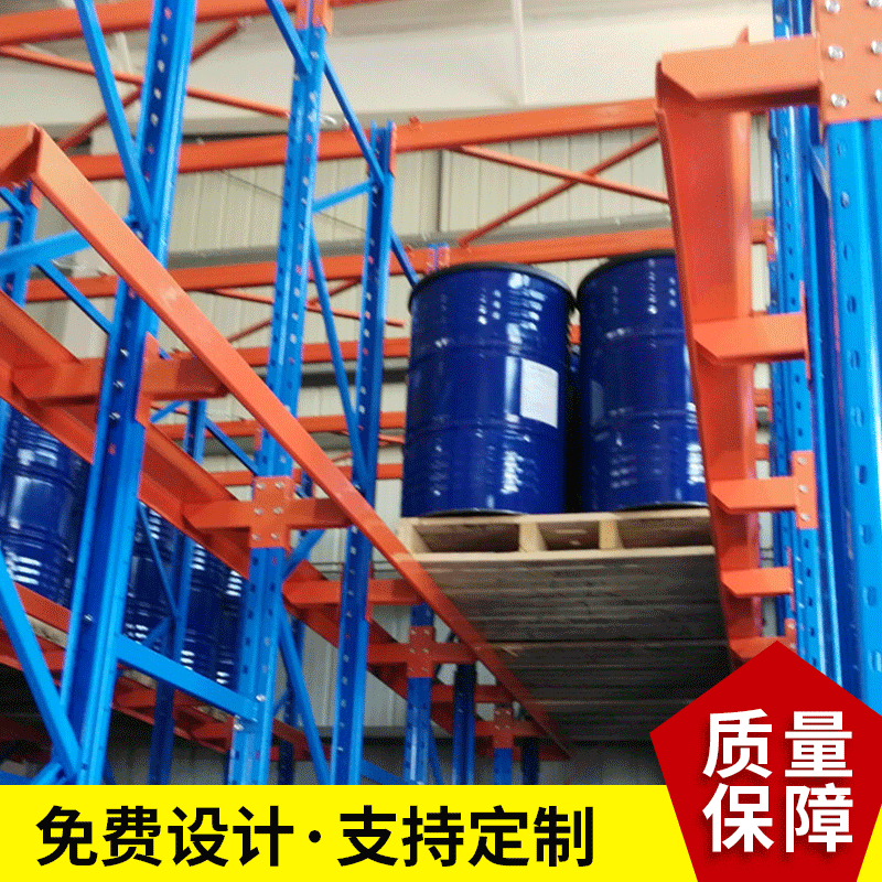 优惠供应浙江杭州密集储存的贯通式货架 免费仓库测量 设计方案