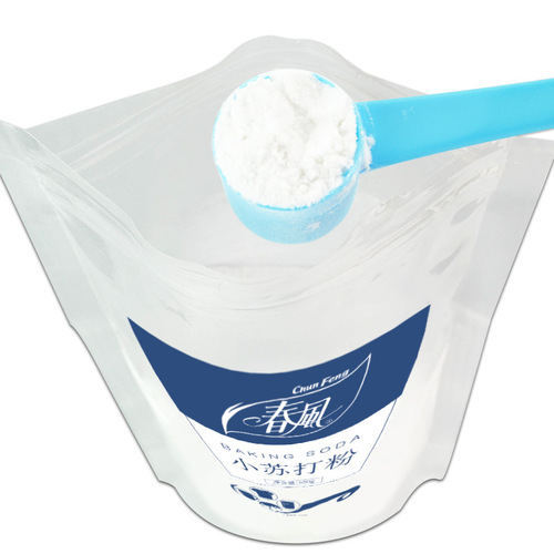 Spring baking soda powder cleans and removes kitchen oil stains, floor and wall oil stains, household cleaner, decontamination household pouch