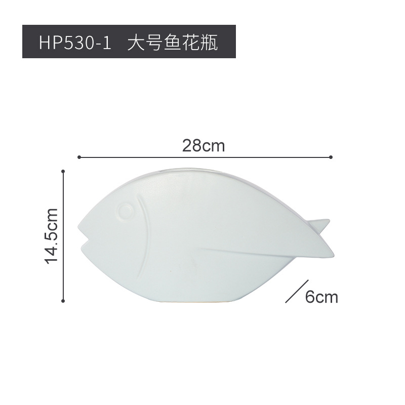 Estilo nórdico cerámica pescado artesanía decoración moderna minimalista creativa ins sala de estar decoración suave del hogar