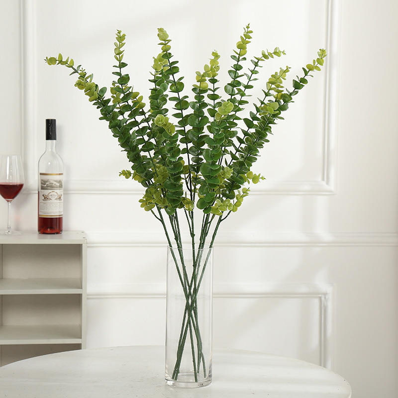仿真金钱叶尤加利叶仿真植物婚庆家居装饰植物墙塑料花|ru