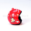 Helmet, cartoon motorcycle, keychain, pendant, Chinese horoscope, with little bears, creative gift