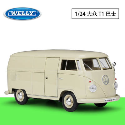 WELLY Wiley 1:24 Volkswagen 1963 T1 BUS BUS van simulation alloy car model