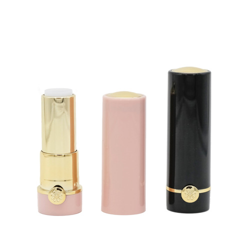 Lipstick tube empty gold top piece lipstick empty tube gold waist strap with flowers round lipstick lip balm tube wholesale