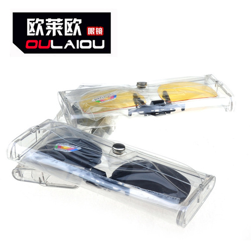 New style clip-on polarized sunglasses square large medium size third generation suitable for all types of myopic glasses frame night vision goggles 