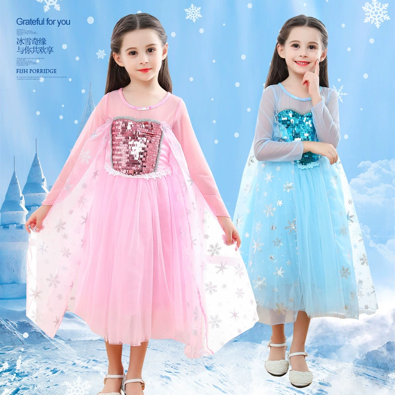 Детское платье принцессы Рождественское шоу костюм Принцесса Айша юбка День рождения Банкетный